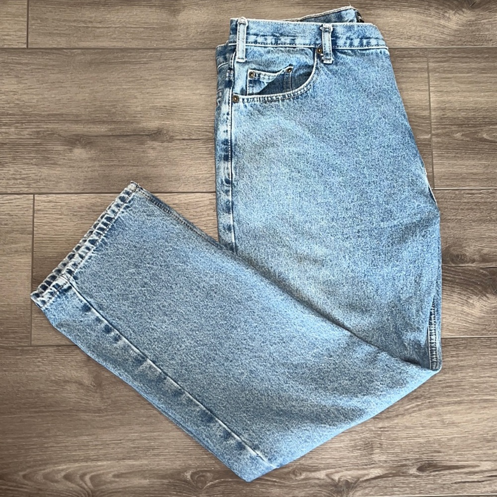40x32  Real Ranch Straight Leg Relaxed Fit Men’s Blue Jeans